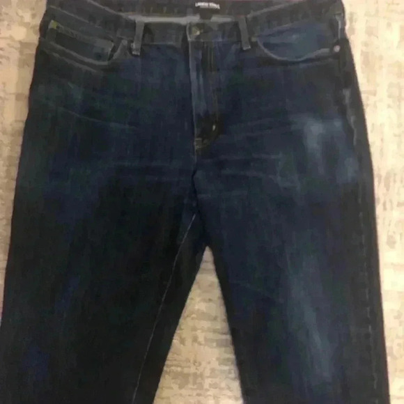 Lands End Square Rigger Mens Sz 40 Traditional Fit Dark Was Blue Jeans - Picture 5 of 7